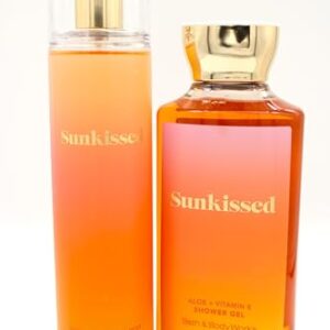 Sun kissed, Bath and Body, Fine Fragrance Mist and Shower Gel Body Wash Bundle Set