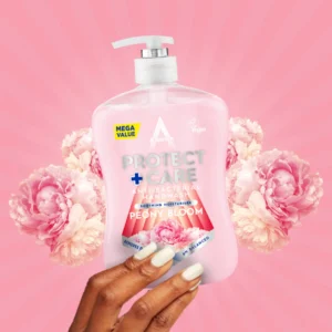 PROTECT+CARE SOOTHING MOISTURISER POENY BLOOM ANTI-BACTERIAL HANDWASH (600ML)