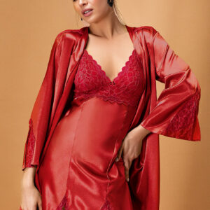 Satin Nightgown Set (5325)