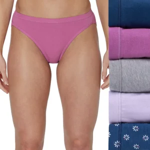 Hanes Ultimate 5-Pack ComfortSoft Stretch Bikini Underwear