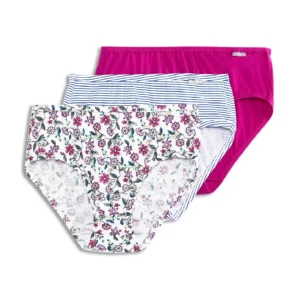 Jockey Womens Elance Hipster 3 Pack Underwear Hipsters 100% cotton